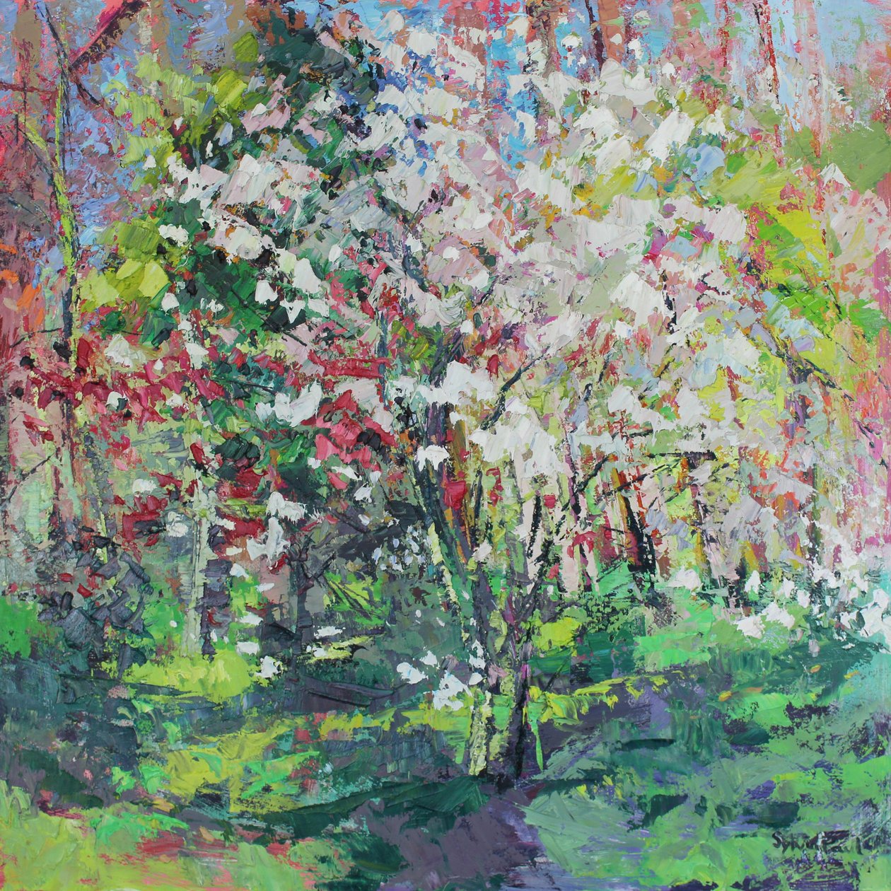 Blomst i skogen av Sylvia Paul