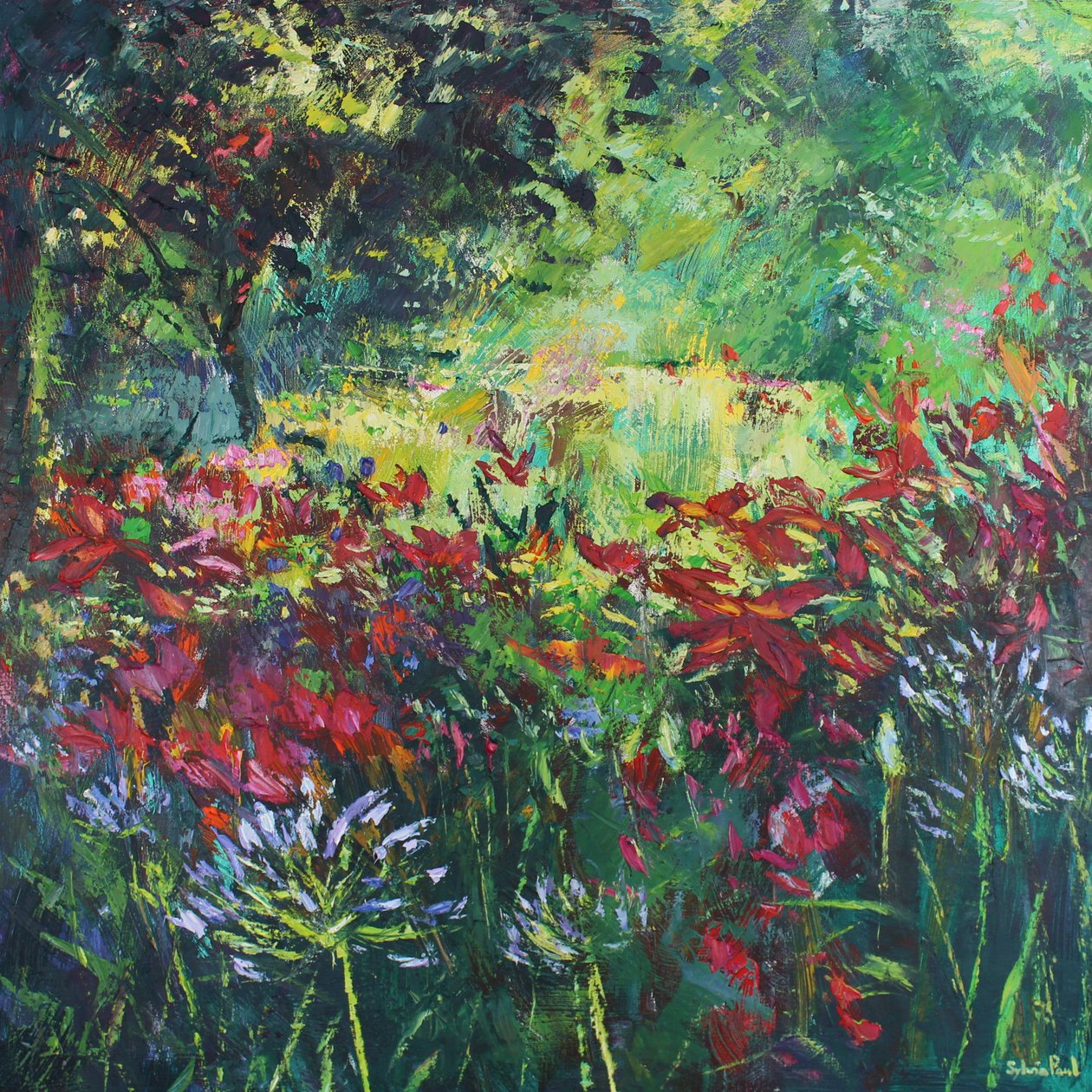 Nydelig sommerhage av Sylvia Paul