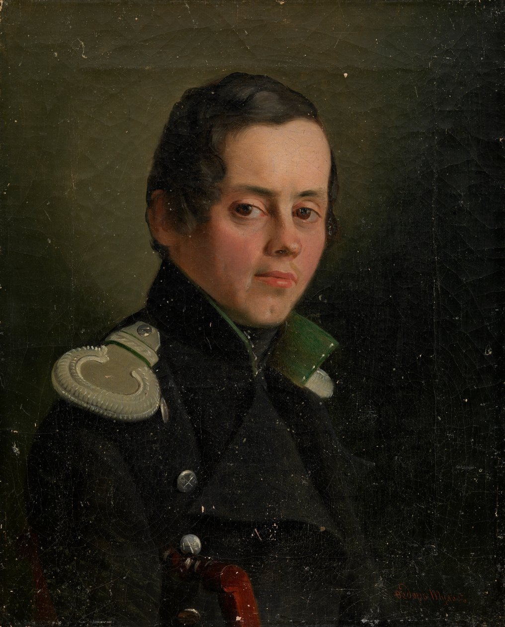 Portrett av en ung offiser av TULOV FEDOR