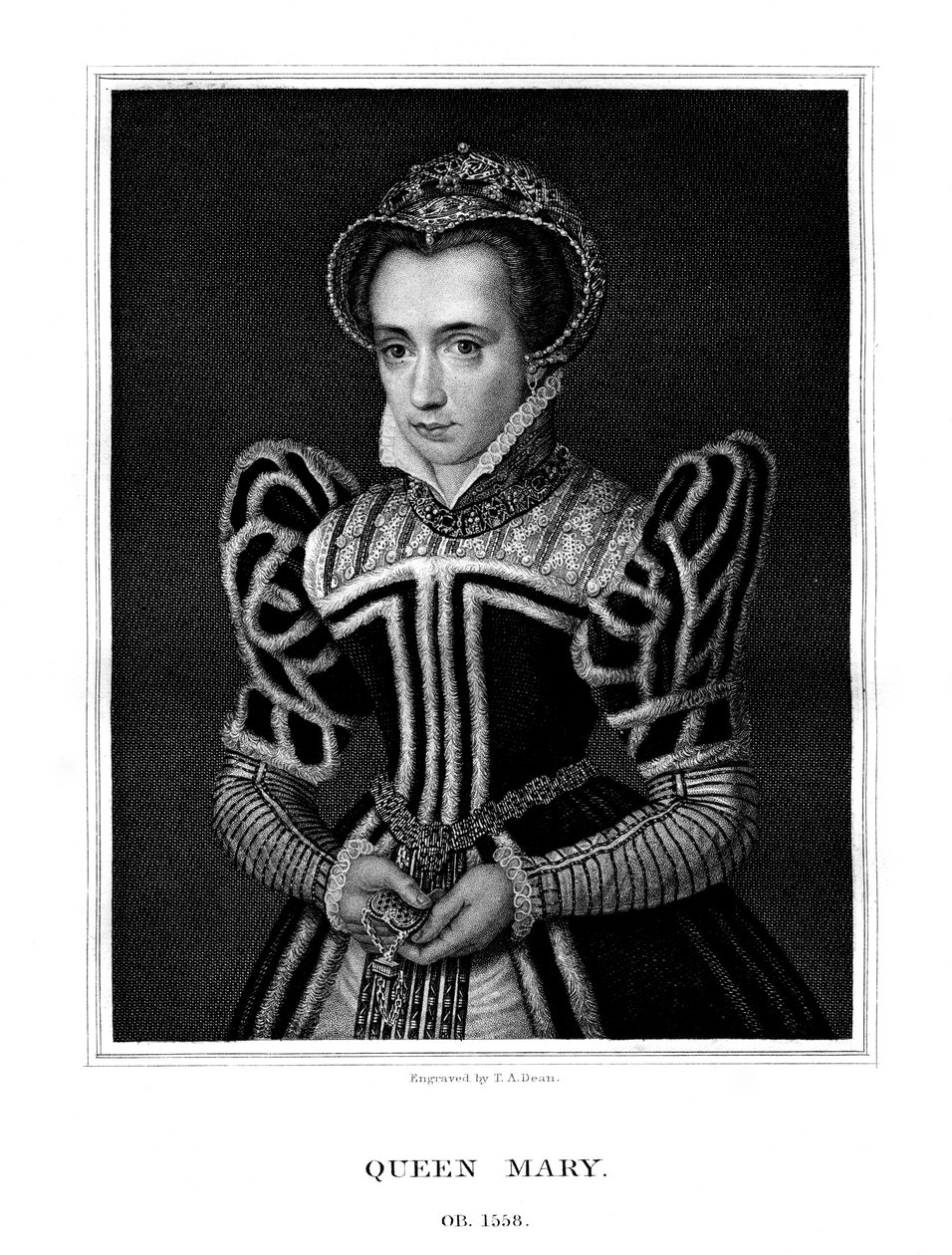 Dronning Maria av Østerrike, 1827. av T. A. Dean