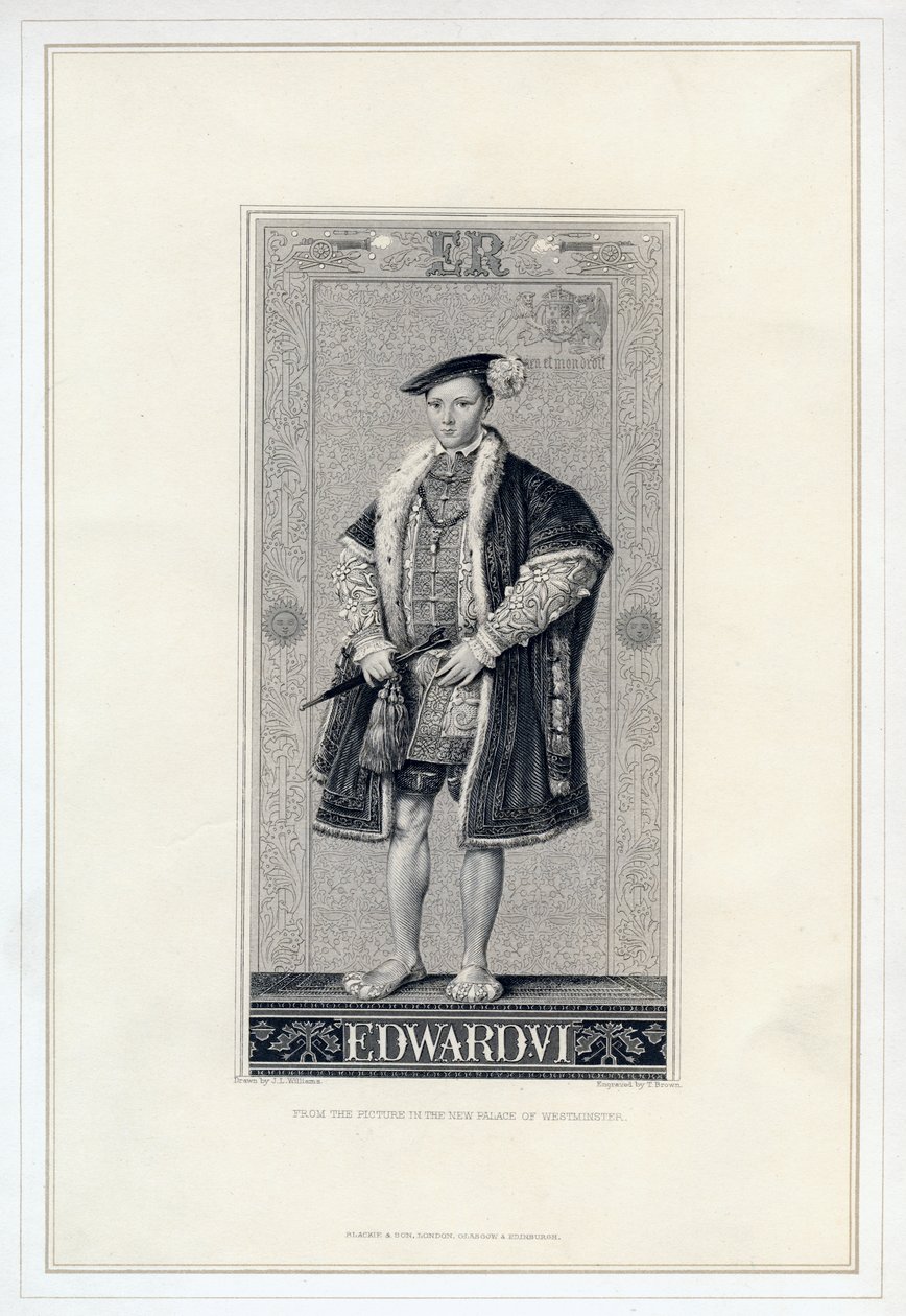 Edward VI, King of England. av T. Brown