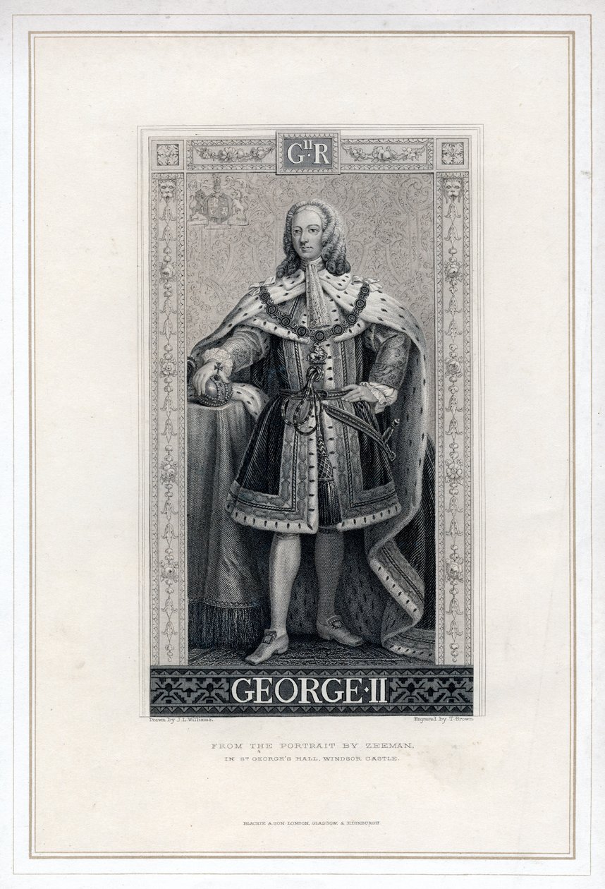 George II av Storbritannia. av T. Brown