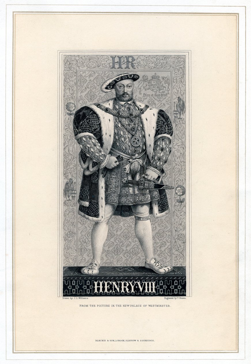 Henrik VIII av England, 1491-1547. av T. Brown