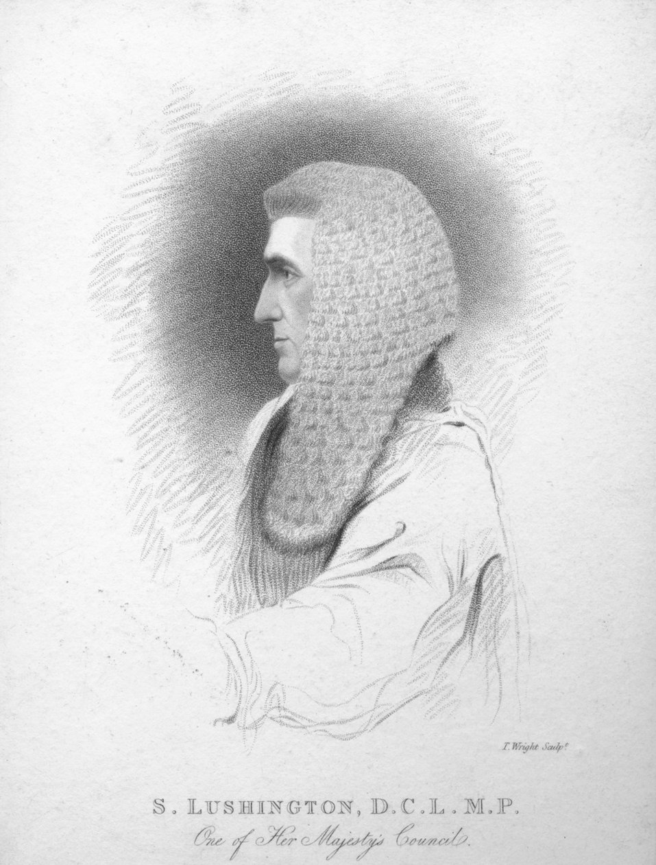 S. Lushington, D.C.L. M.P., c1820. av T. Wright