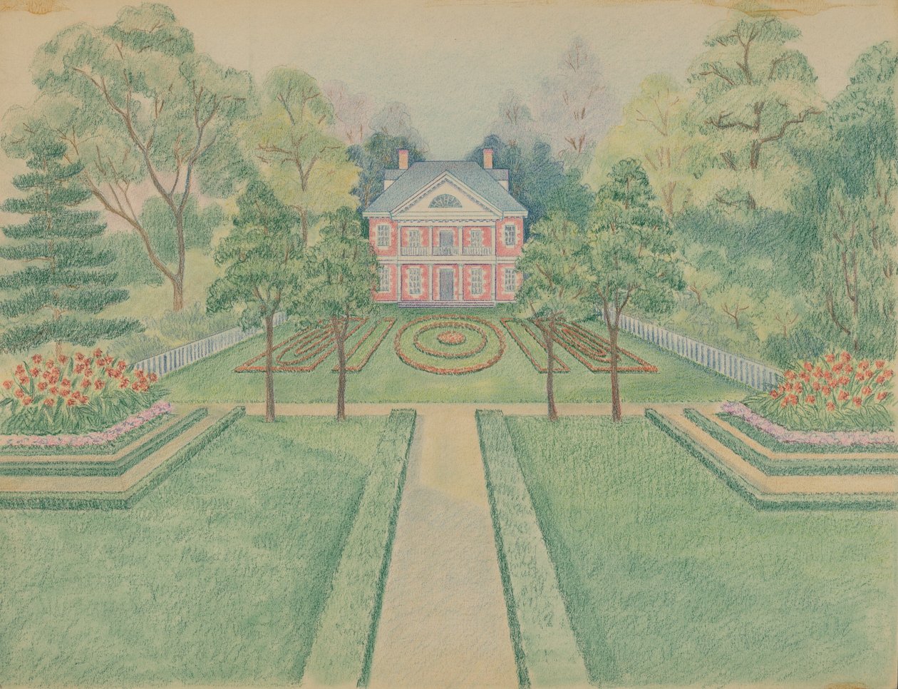 N.W. Stuyvesant Residence, ca. 1936. av Tabea Hosier