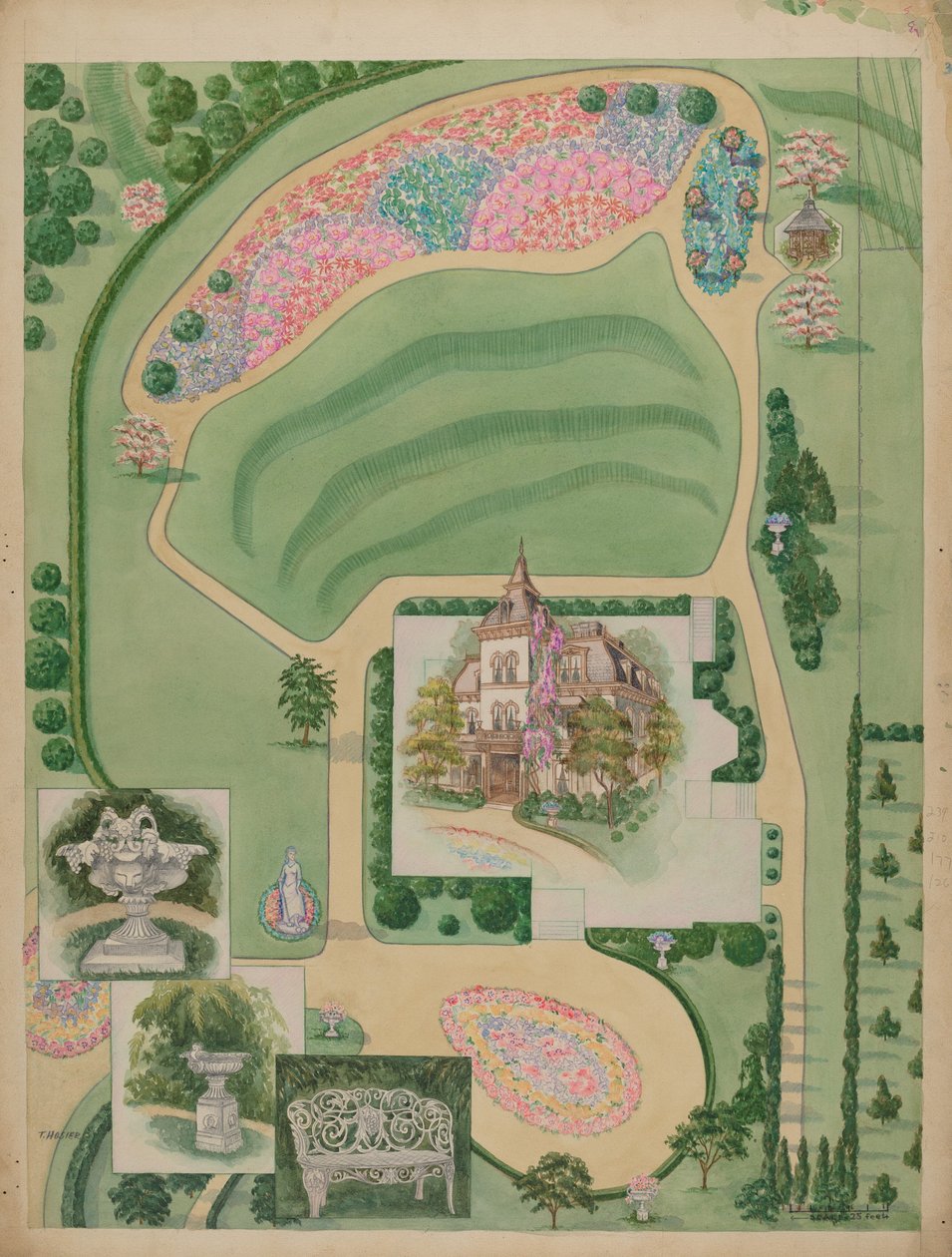 William A. Wheelock Estate, ca. 1936. av Tabea Hosier