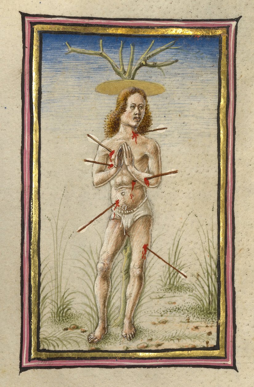 Martyrdømet til Saint Sebastian av Taddeo Crivelli