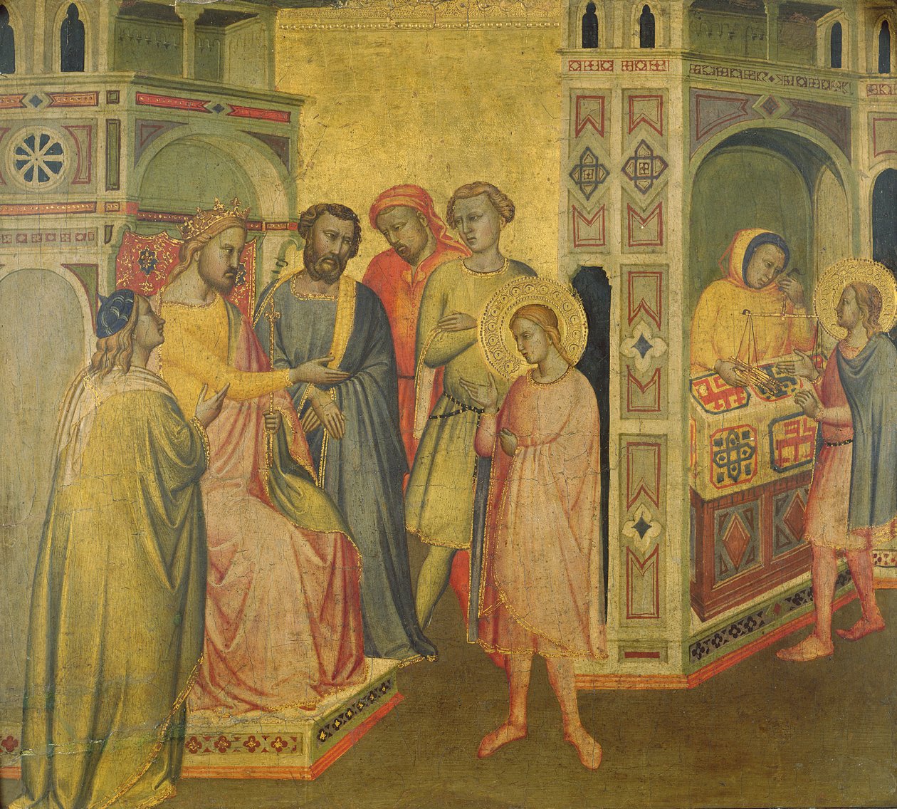 St. Eligius før kong Clothar, ca. 1365 av Taddeo Gaddi
