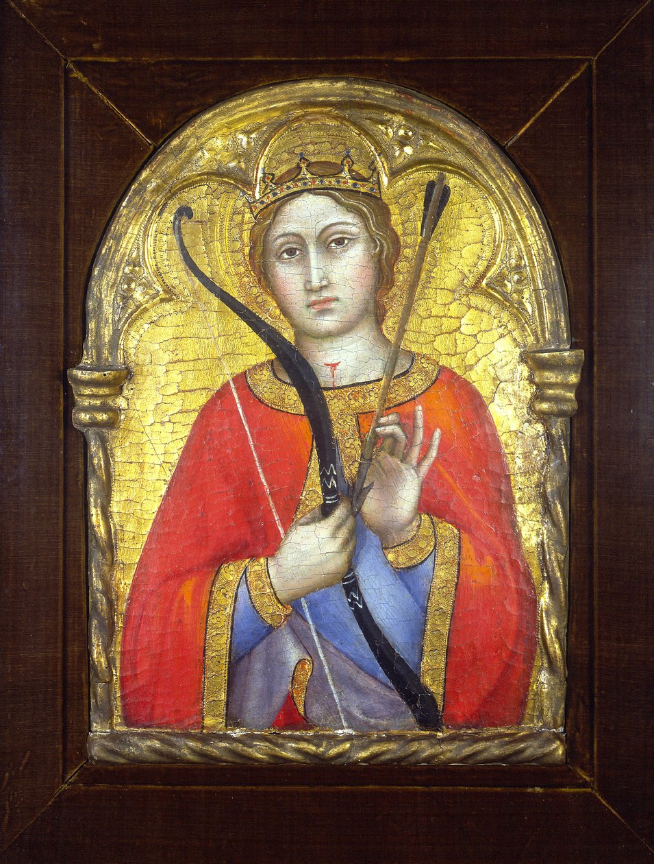 Saint Ursula (tempera på gullpanel) av Taddeo di Bartolo
