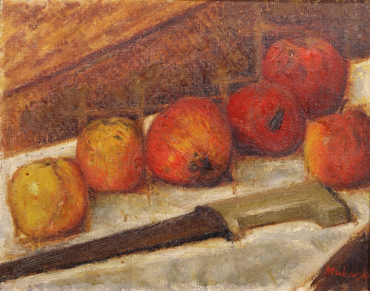Stilleben med epler av Tadeusz Makowski