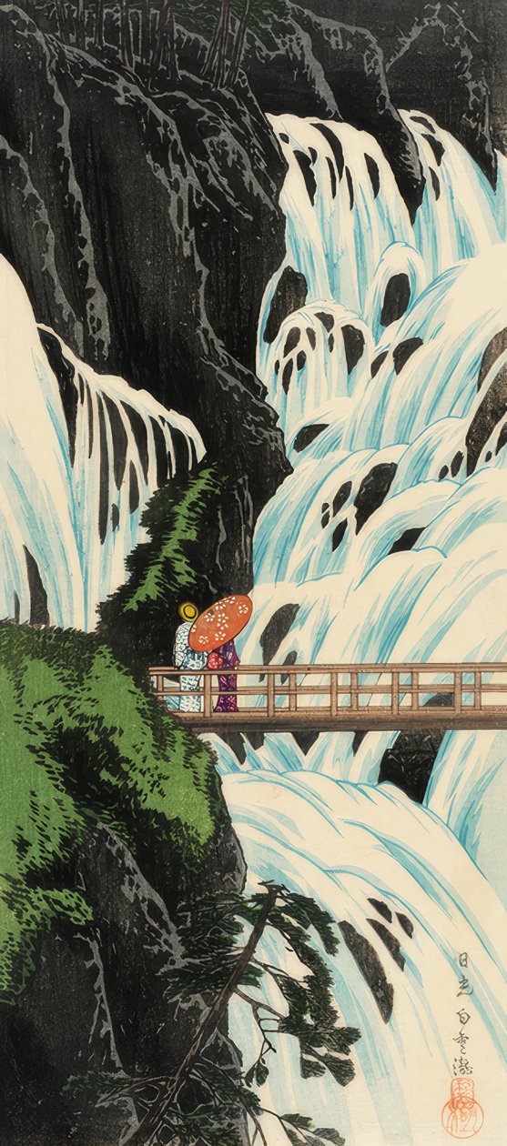 Bytepper også Wasser Fall Von Nikko av Takahashi Hiroaki