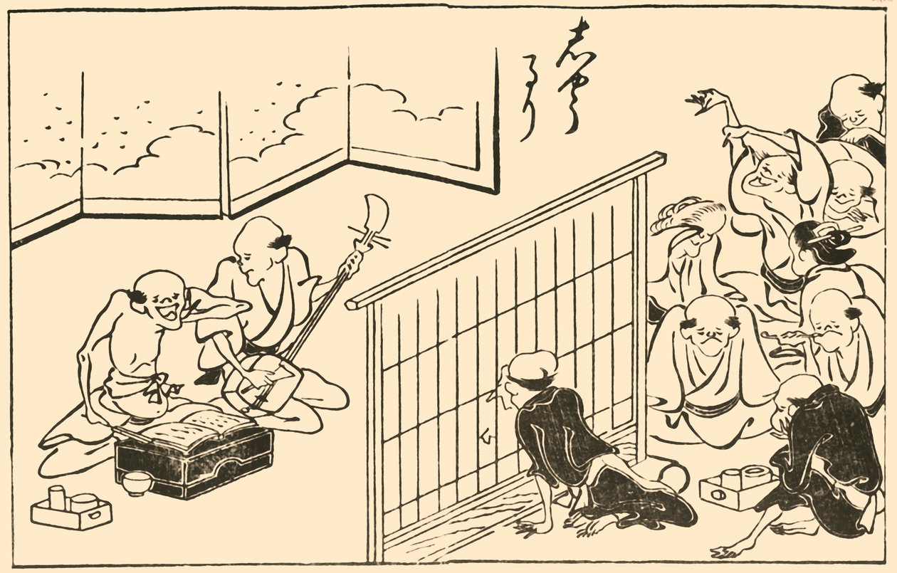 Musikere, 1793, 1924. av Takehara Shunchosai