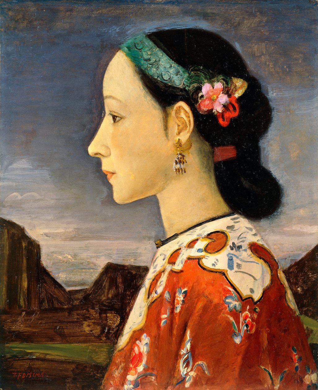 Profilen til en kvinne av Takeji Fujishima