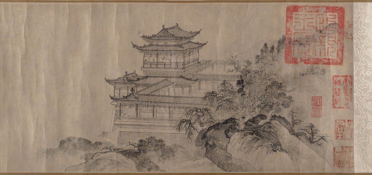 The Pavilion of Prince Teng, datert 1352. av Tang Di
