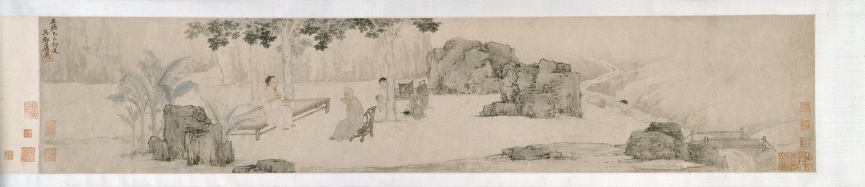 Te drikker under Wutong-treet av Yin Tang