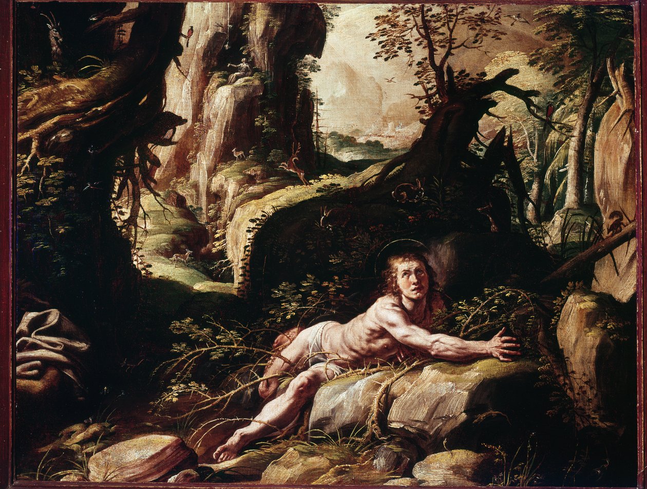 Saint Benedict blant tjærefuglene av Tanzio da Varallo