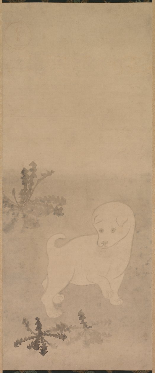 Valp med løvetann, 1600-1640. av Tawaraya Sotatsu