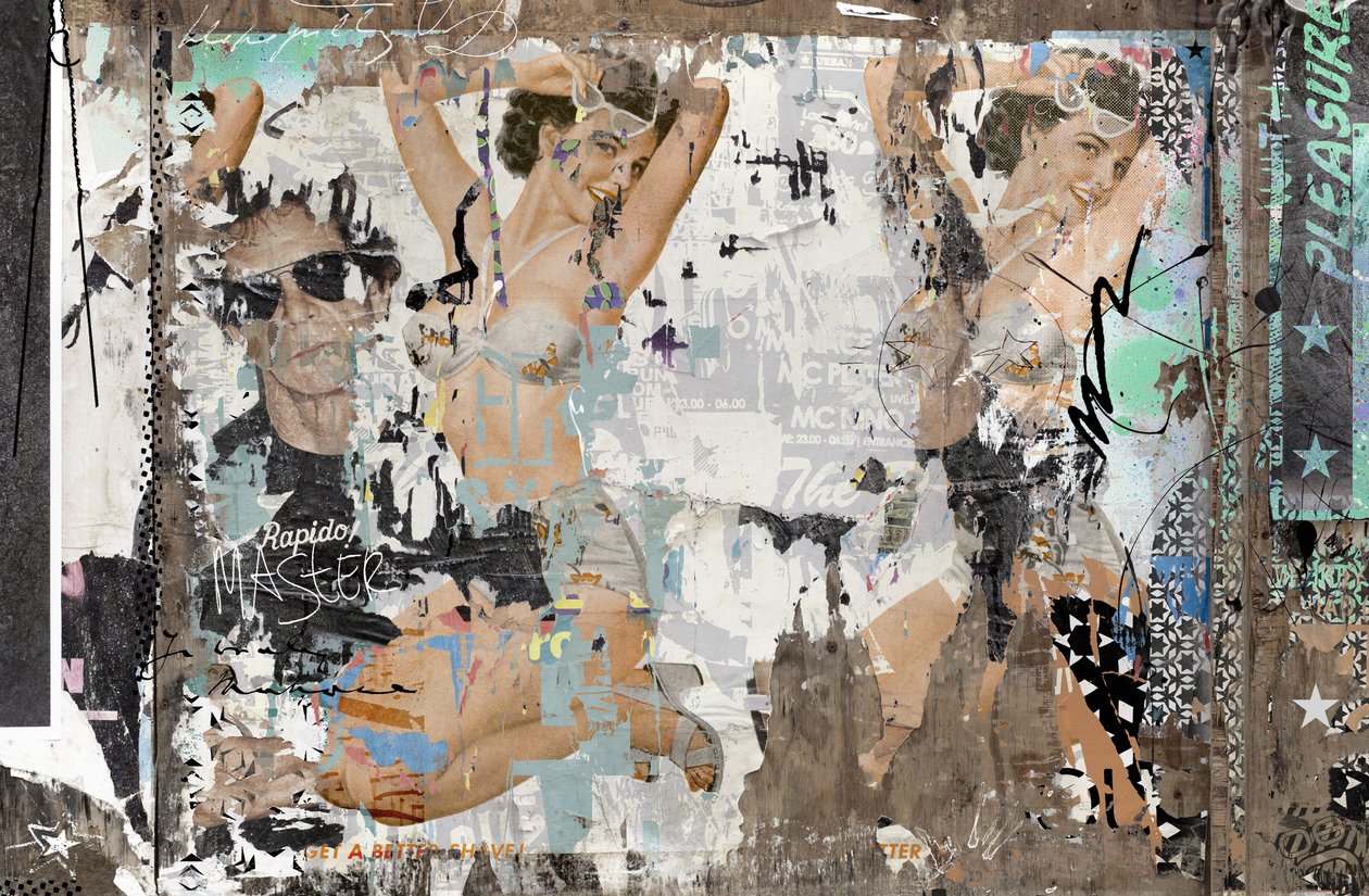 Taste of life, 2015 (Collage på lerret) av Teis Albers