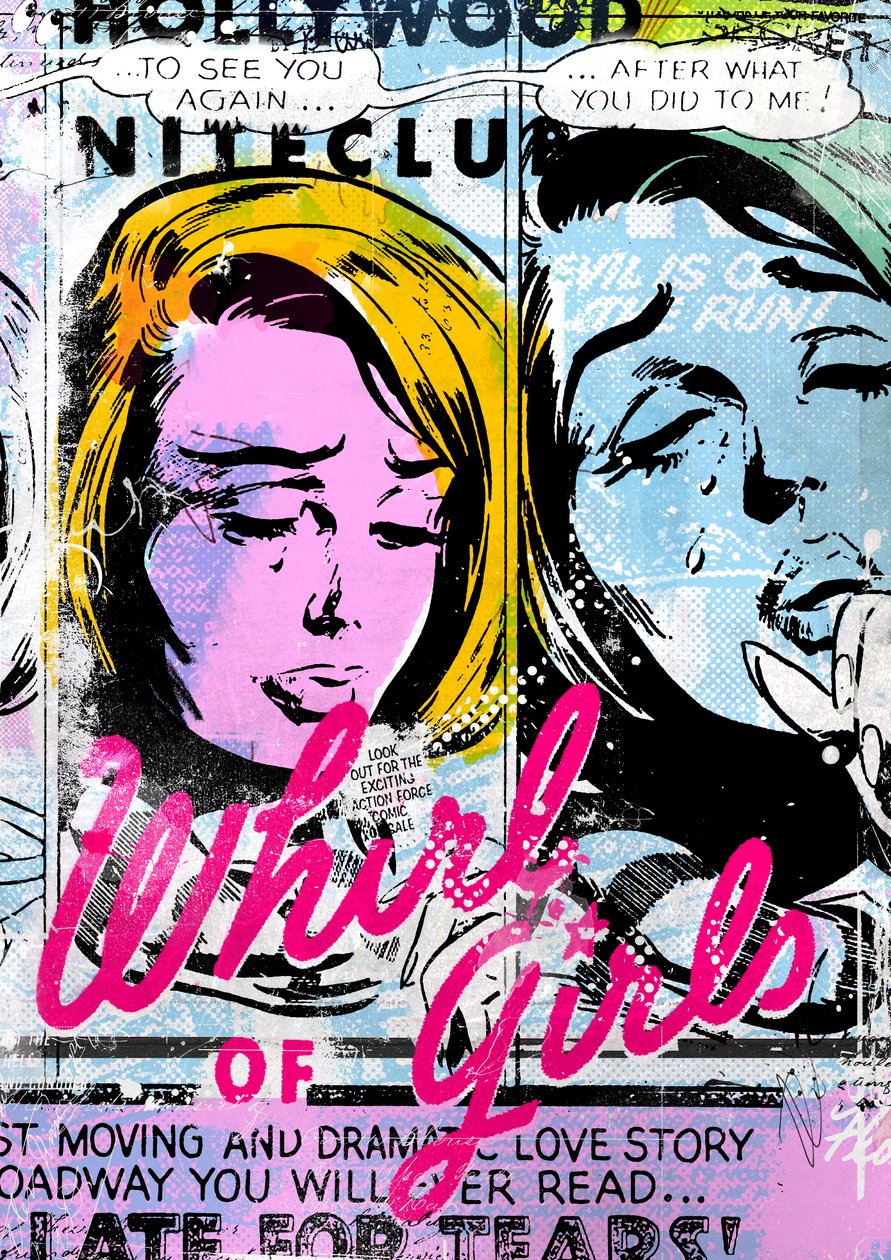 Whirl of Girls, 2015 (Collage på lerret) av Teis Albers
