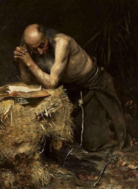 Ankoritten. av Teodor Axentowicz