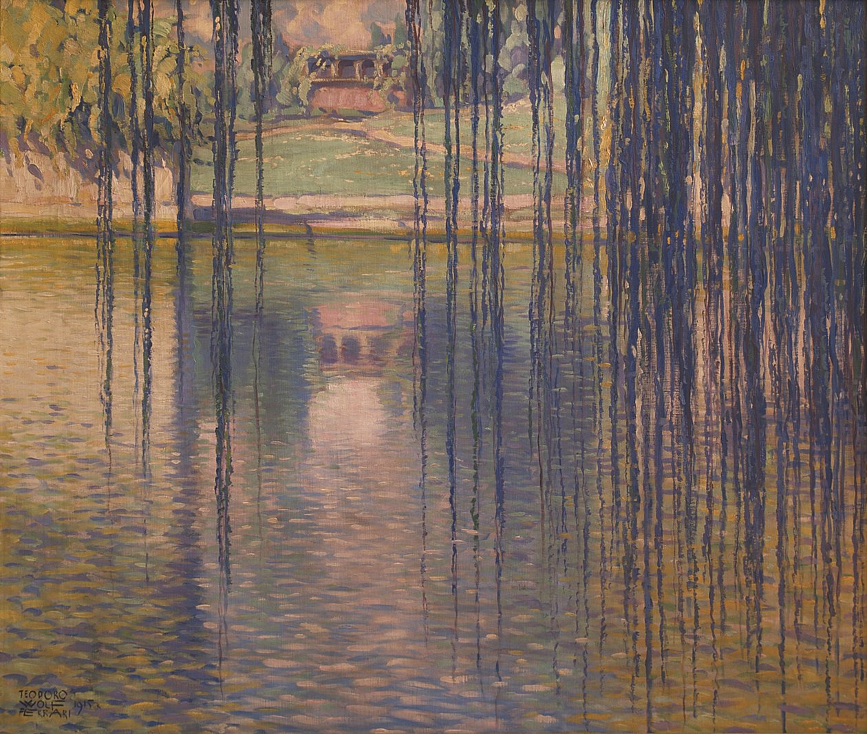 Willows on the Lake, 1915. av Teodoro Wolf Ferrari