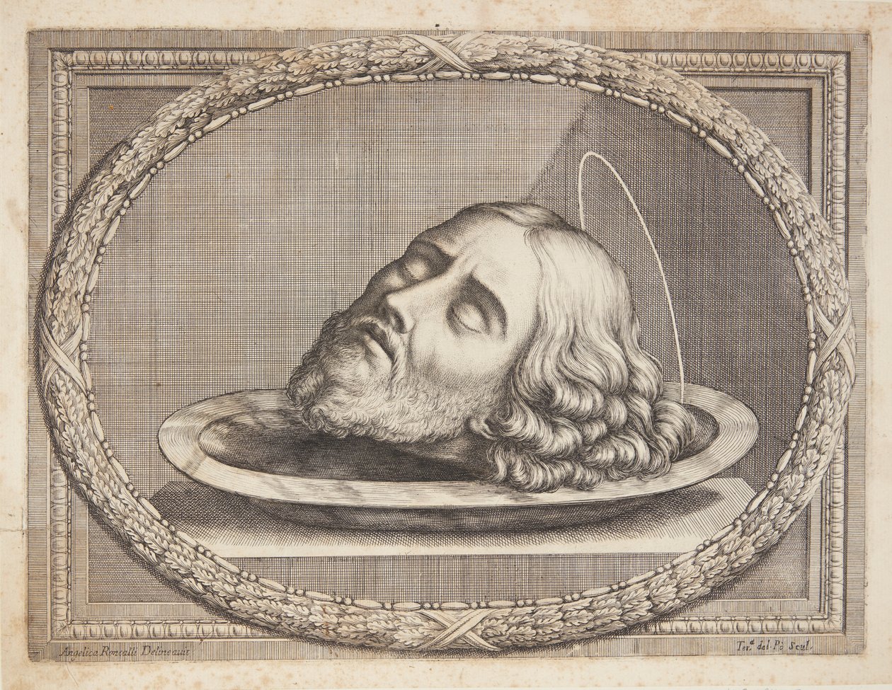 Johannes døperens hode på et fat av Teresa del Pò