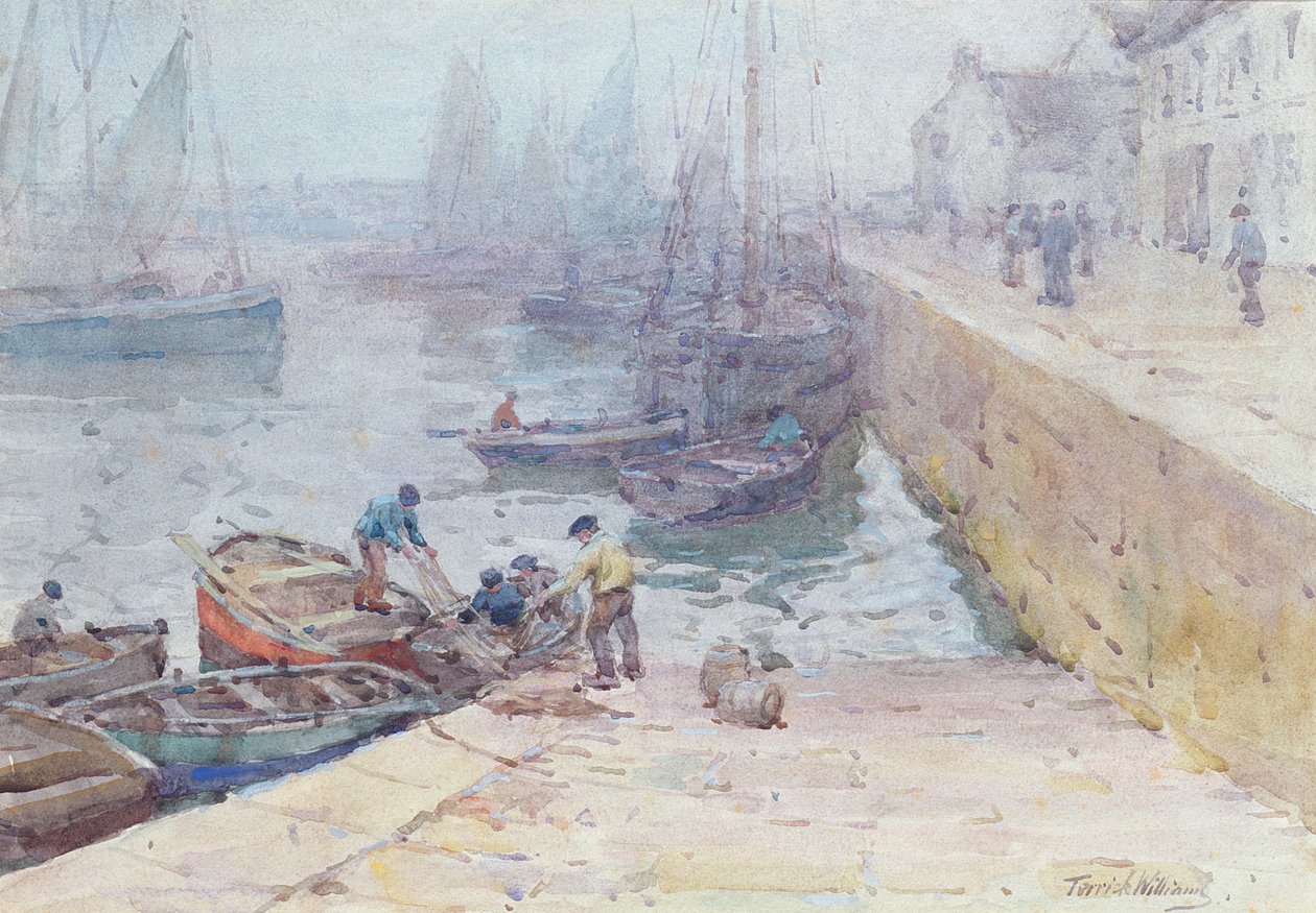A Grey Morning, Audierne, Bretagne av Terrick Williams