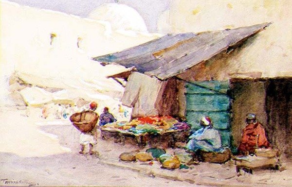 Et gatehjørne, Kairouan av Terrick Williams