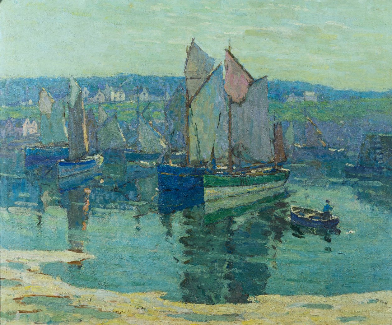 Concarneau (olje på lerret) av Terrick Williams