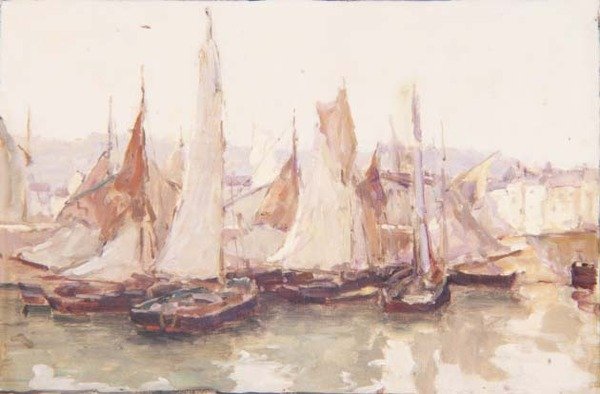 I havnen, Honfleur av Terrick Williams