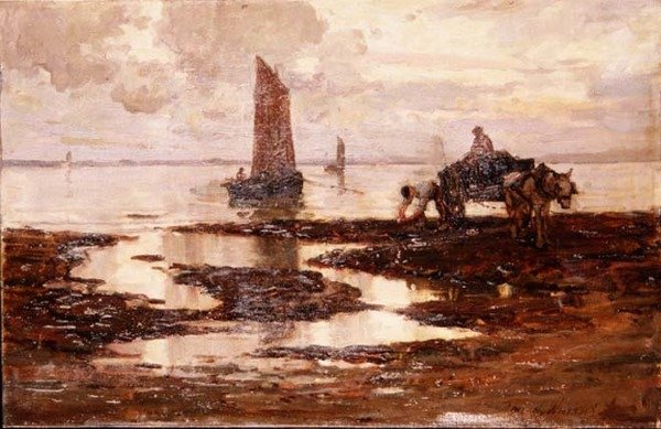 Stille kveld (olje på lerret) av Terrick Williams