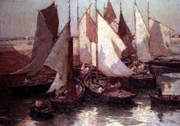 The Quayside, Honfleur av Terrick Williams