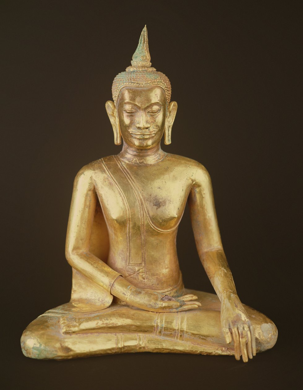 Buddha sitter i meditasjon (bronse) av Thai School