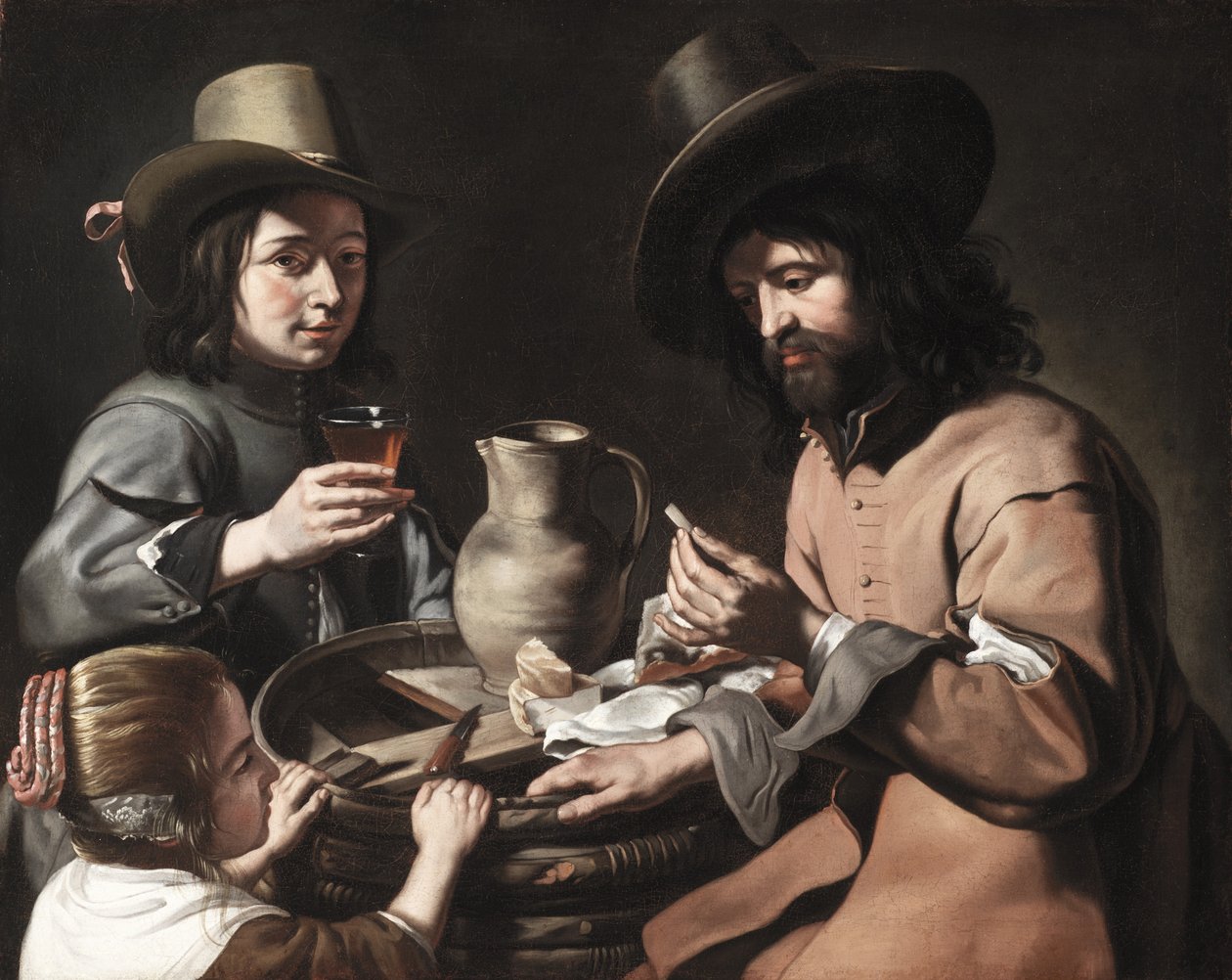 En bondefamilie, ca. 1650 av The Master of the Games The Master of the Games