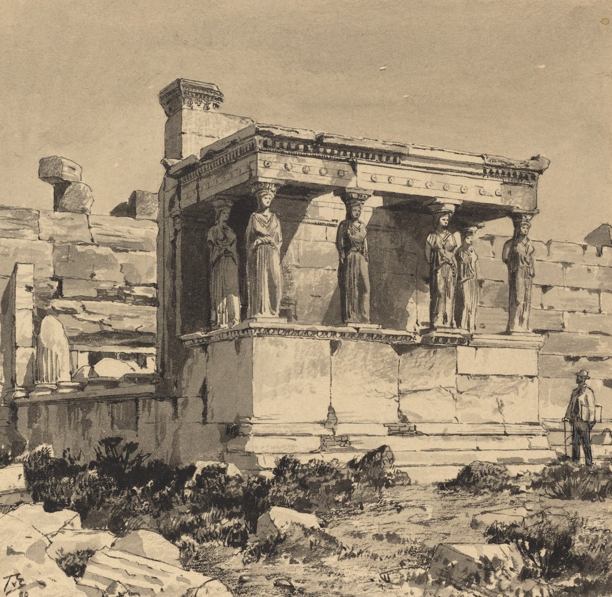 Erechtheion, 1890. av Themistocles von Eckenbrecher