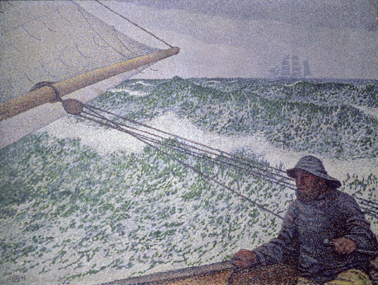 Mannen ved rorkulten, 1892 av Théo van Rysselberghe