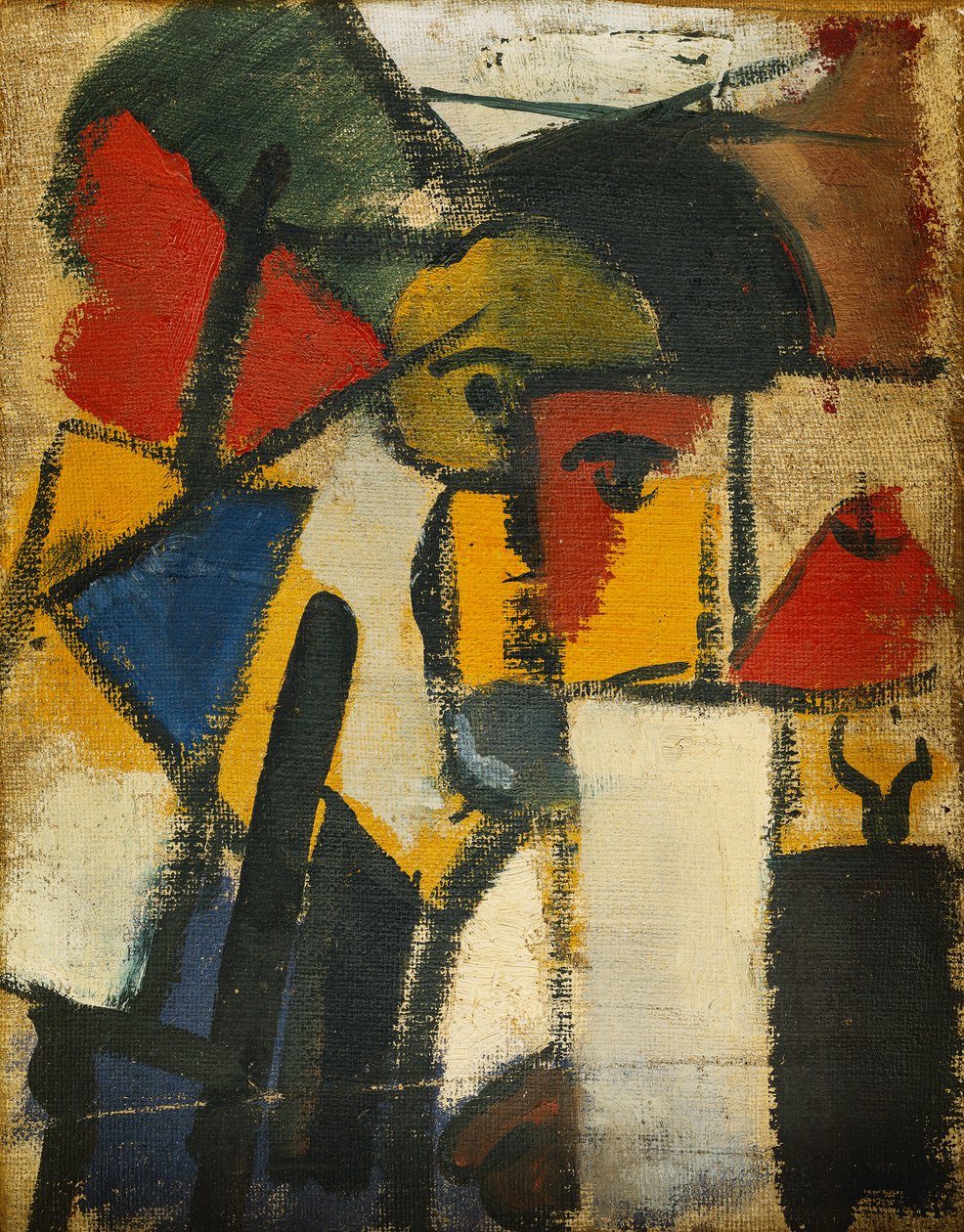 Hode; Tete, 1914 av Theo van Doesburg