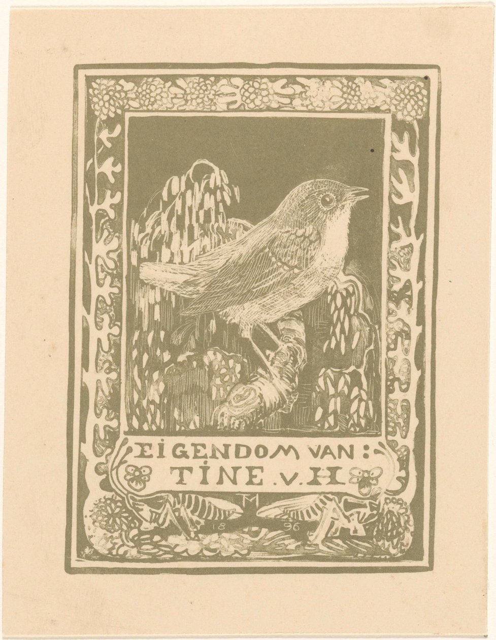 Ex libris av Tine van Hoytema av Theo van Hoytema