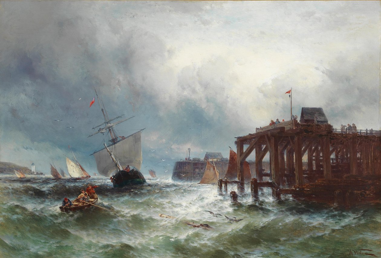 Stormfull sjø av Theodore Weber