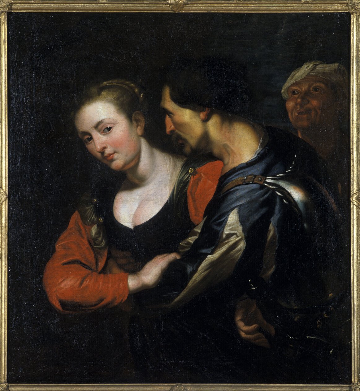 Landsknecht med en kvinne av Theodor Rombouts