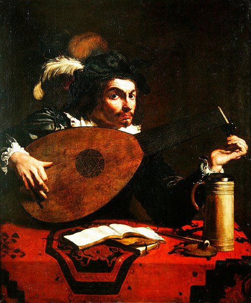 Lutespiller av Theodor Rombouts