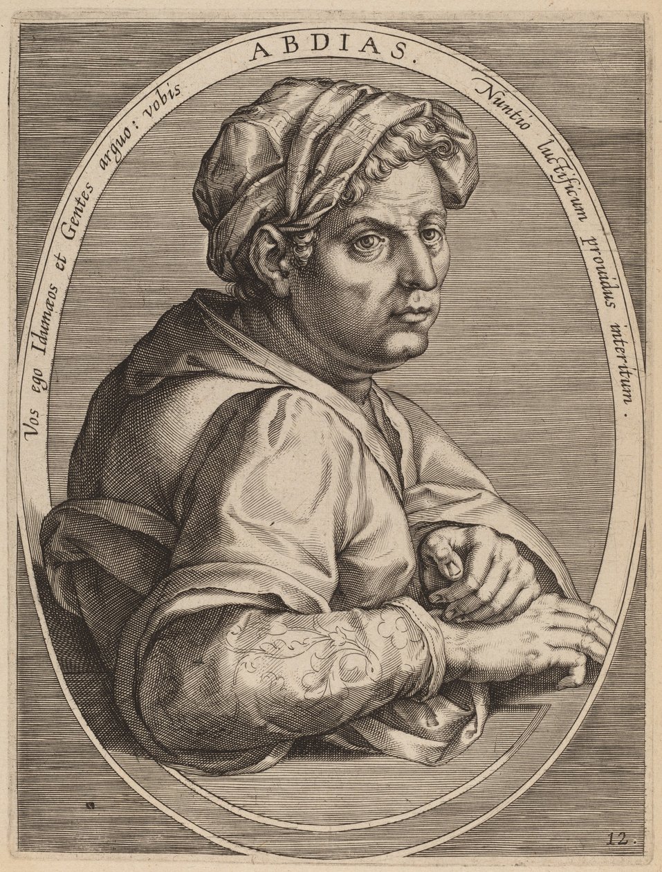 Abdias av Theodor Galle after Jan van der Straet