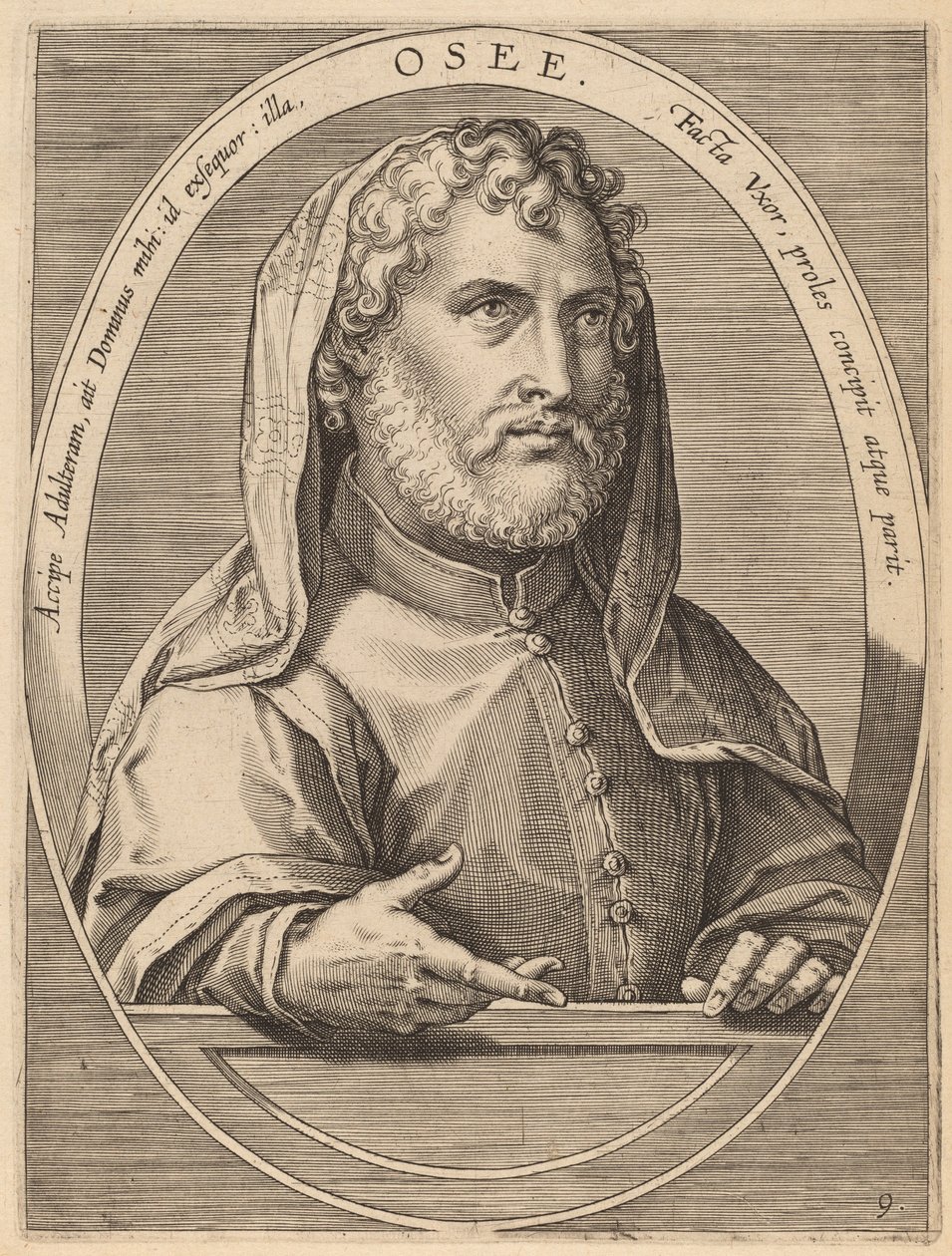 Hosiah av Theodor Galle after Jan van der Straet