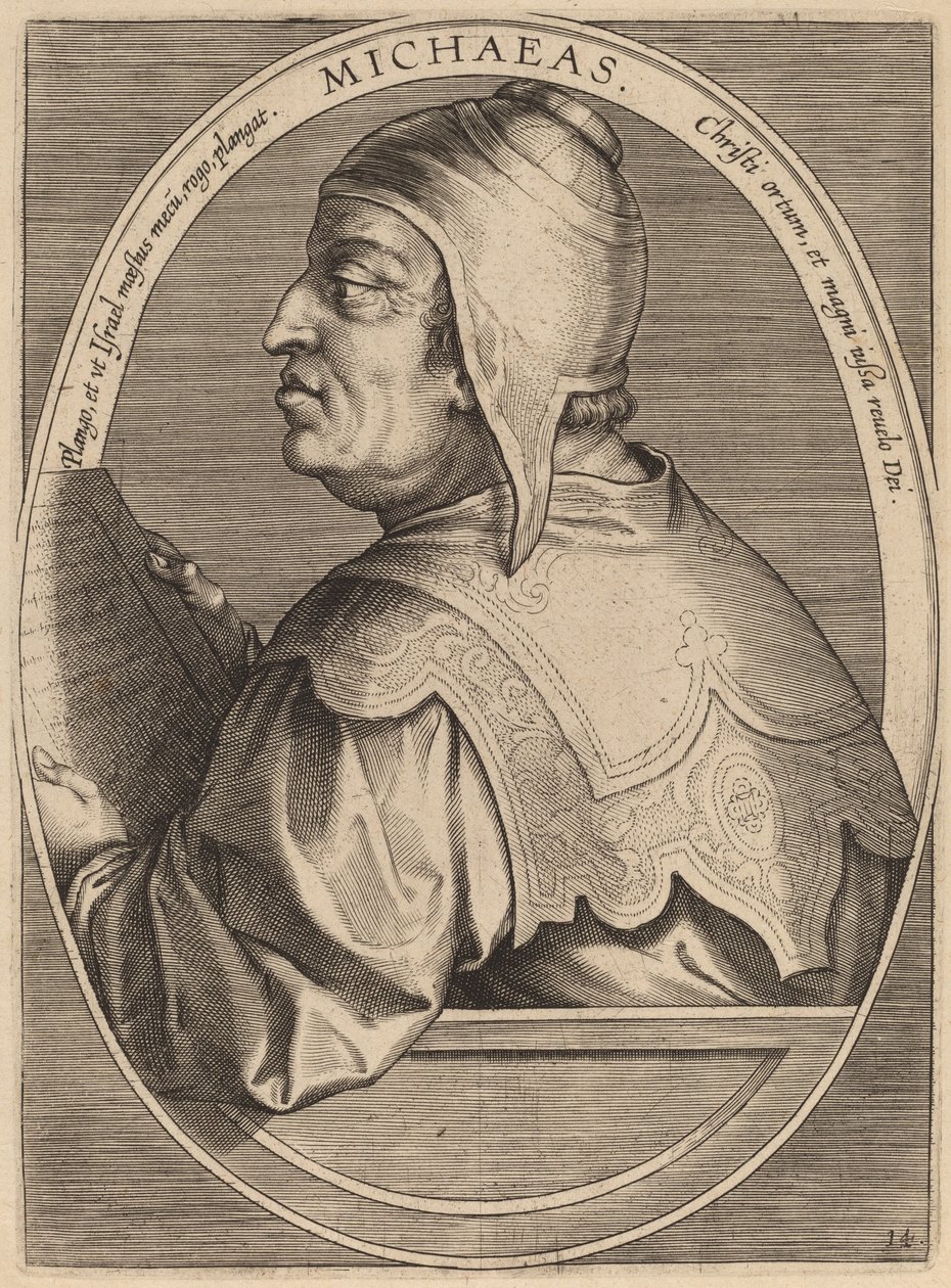 Michaeas av Theodor Galle after Jan van der Straet