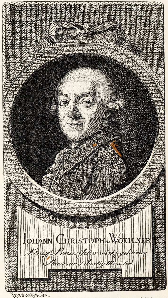 Johann Christoph von Woellner 1732-1800. av Theodor Knesing