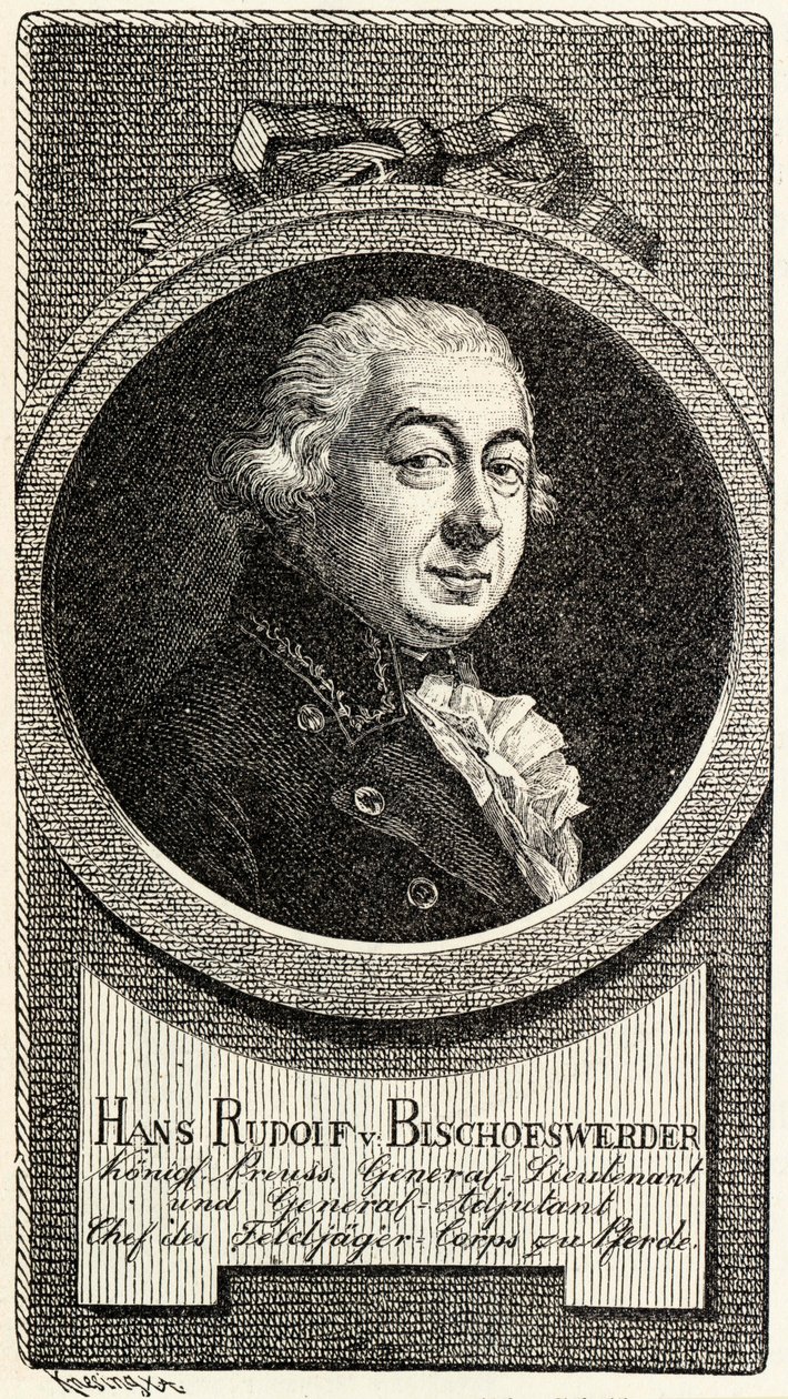 Johann Hans Rudolf von Bischoffwerder 1741-1803. av Theodor Knesing
