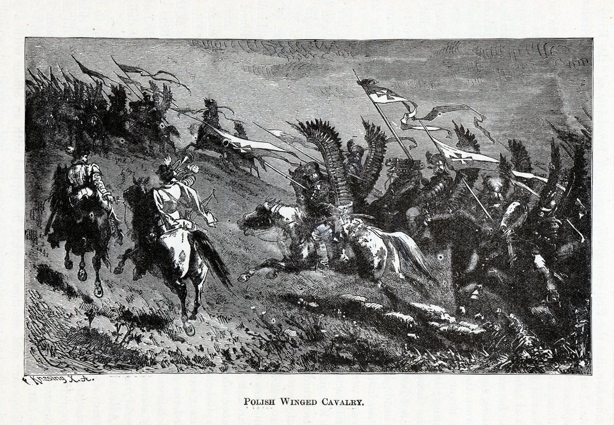Polsk bevinget kavaleri, 1882 av Theodor Knesing