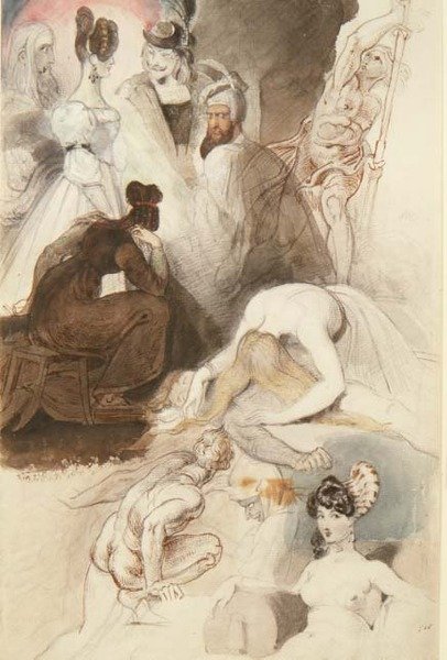 Figurstudier av Theodor M. von Holst