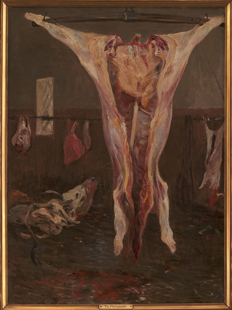 En slaktet okse, Roma av Theodor Philipsen
