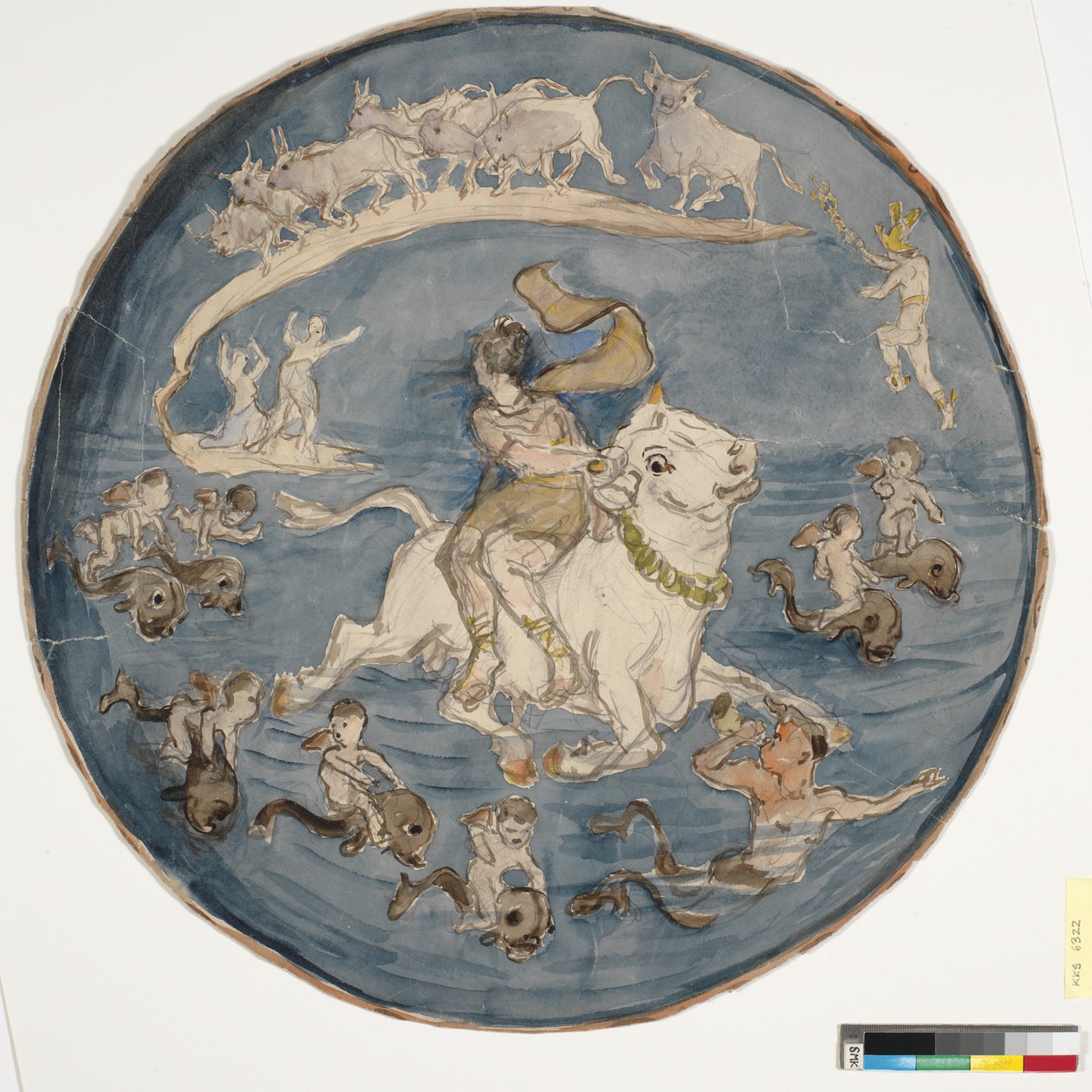Bortføringen av Europa (Draft Dish) av Theodor Philipsen